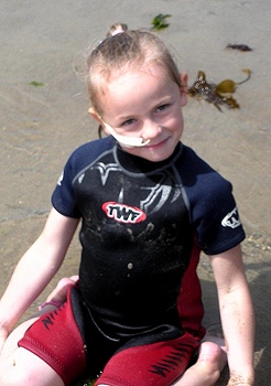 Daisy with NG tube, August 2009